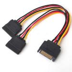 สายไฟ SATA 15-pin Male to Dual Female 20cm