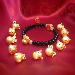 สร้อยข้อมือ ปีเกิด ชวด ฉลู ขาล เถาะ มะโรง มะเส็ง มะเมีย มะแม วอก ระกา จอ กุน YTG-11971 YTGEMS