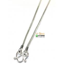 สร้อยคอเงินแท้ 92.5% สร้อยคอลายกระดูกงู ยาว 24 นิ้ว หนา 2 มม. YTG-9435 YTGEMS