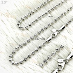 สร้อยคอเงินแท้ ลายอิตาลี 4 มม. 20 นิ้ว YTG-11531 YTGEMS whole