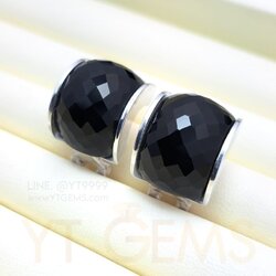 ต่างหูนิล ต่างหู เงินแท้ พลอยนิลแท้ YTG-10139 YTGEMS whole