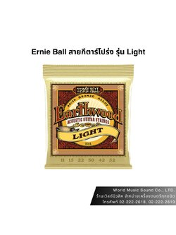 Ernie Ball สายกีตาร์โปร่ง Earthwood Light 11-52