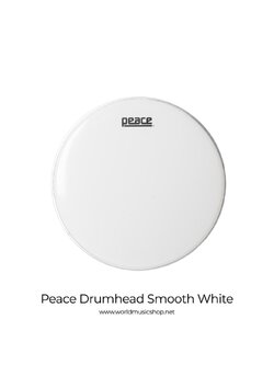 หนังกลองชั้นเดียวสีขาวเงา Peace Smooth White Single Ply