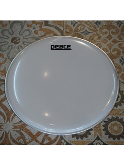 หนังกลองชั้นเดียวสีขาวเงา Peace Smooth White Single Ply
