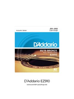 D'Addario EZ910 Bronze Light 11-52