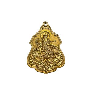 เหรียญพระมหาเถระไต้ฮงโจวซือเนื้อกะไหล่ทอง