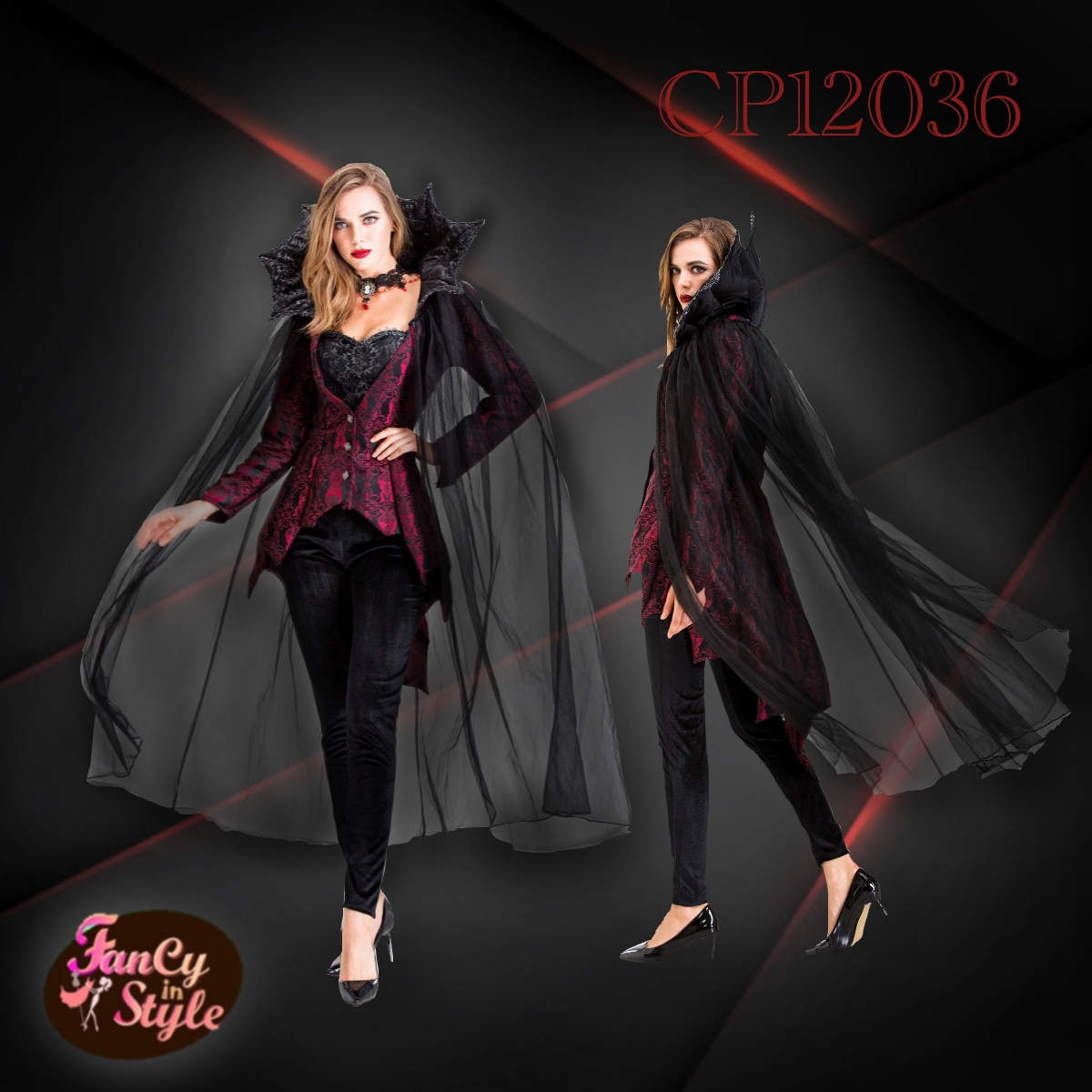 Halloween costume/Lady Vampire Costume/ชุดแฟนซีแวมไพร์สาว