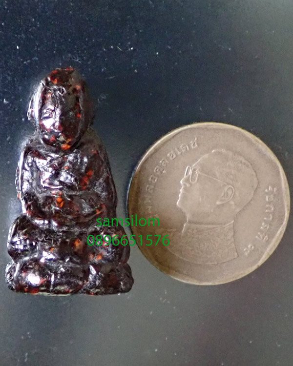 หลวงพ่อทองสุข วัดโตนดหลวง พิมพ์หลวงปู่ทวด ลอยองค์ เนื้อครั่งเหลือร้าย สวย