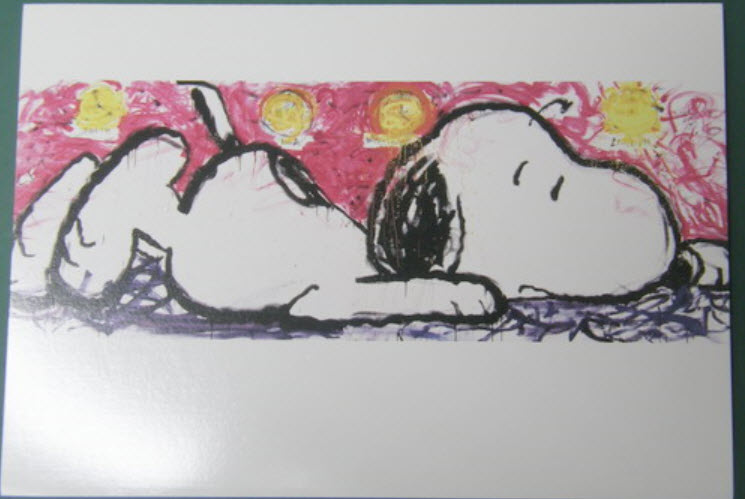 การ์ดสนูปปี้ ภาพวาดสีน้ำมัน