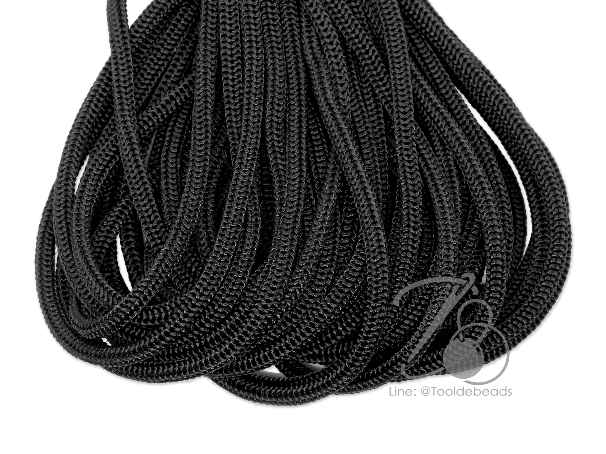 เชือกร่ม (Paracord) 5มม. สีดำ (100 หลา) SKU-11443