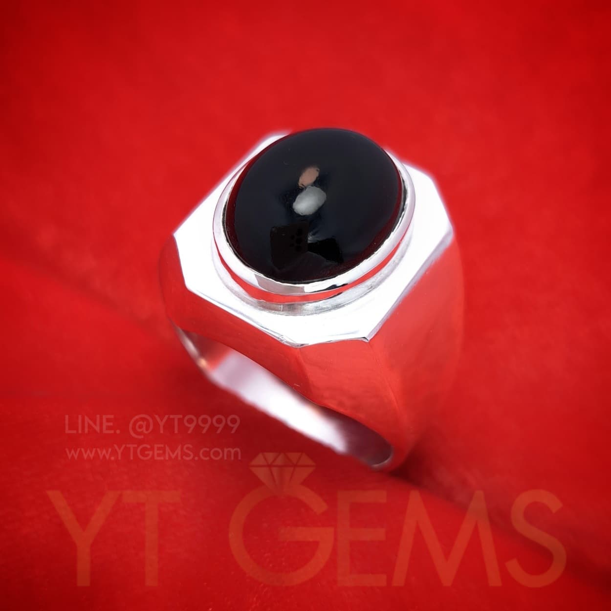 แหวนนิล แหวน เงินแท้ พลอยนิลแท้ YTG-10095 YTGEMS whole