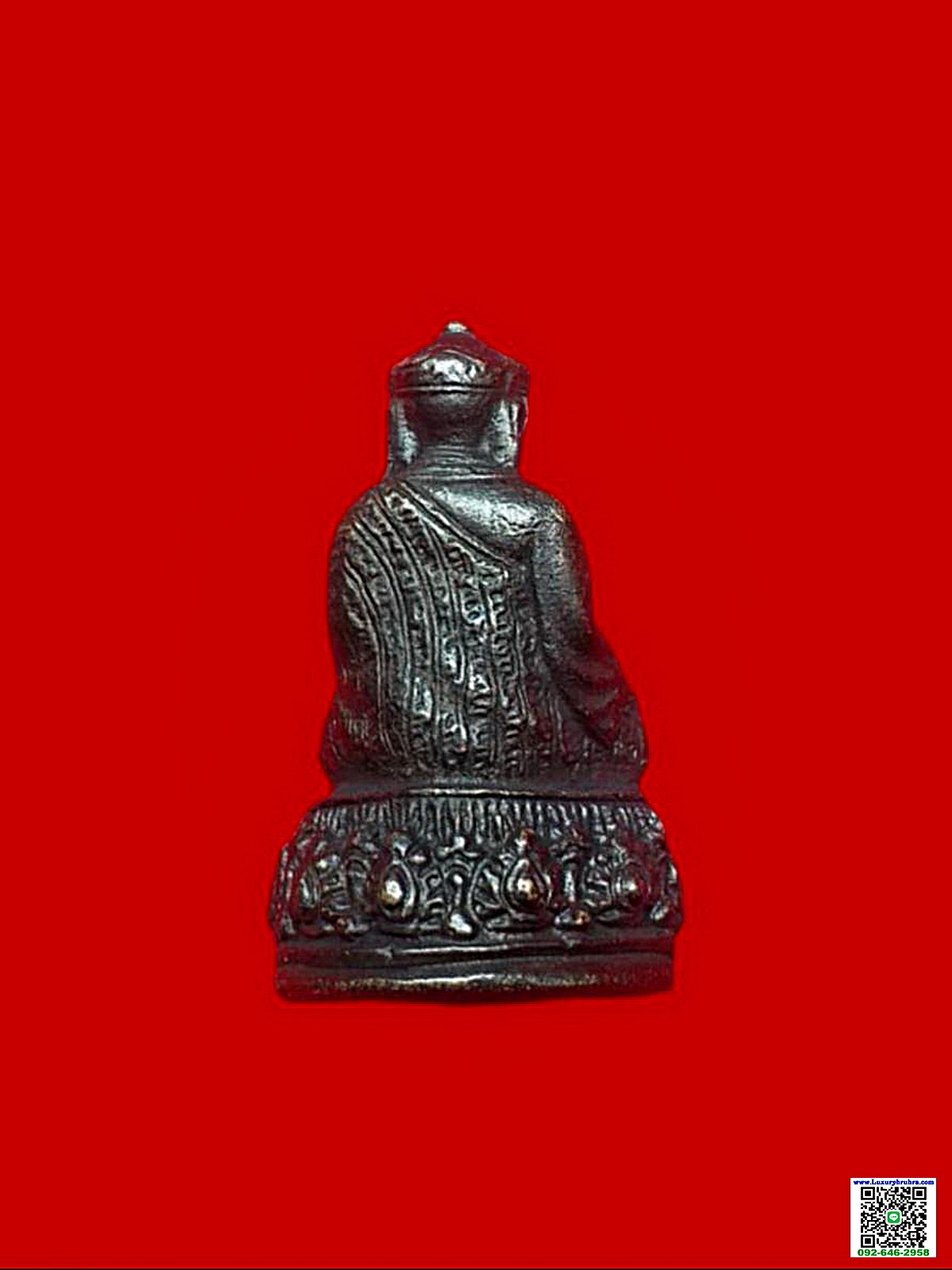 รูปหล่อลอยองค์ไต้ฮงกงโจวซือเนื้อโลหะขนาดหน้าตักกว้าง1.8เซ็นติเมตร