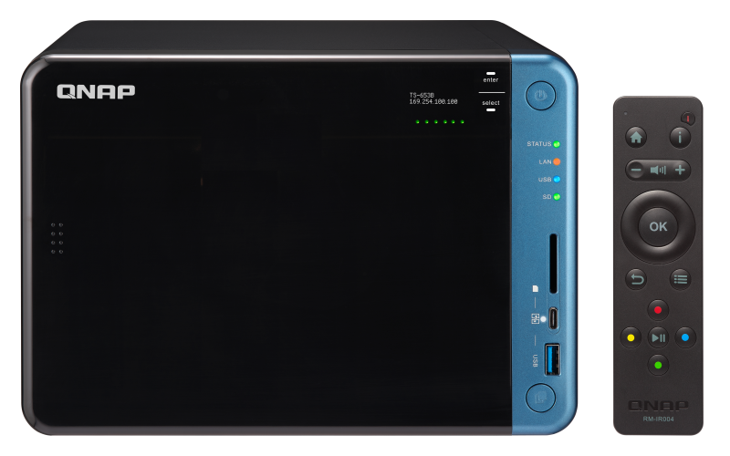 TS-653B-8G QTS-Linux combo quad-core NAS with PCIe port for diversified storage applications