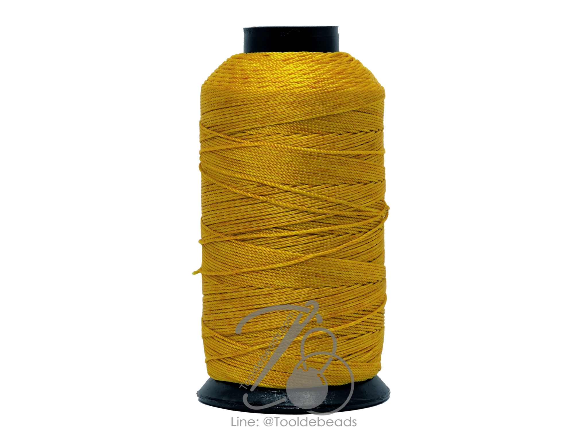 ด้ายไนลอน เบอร์ 210/12 สีเหลืองทอง (1 ม้วน) SKU-12157