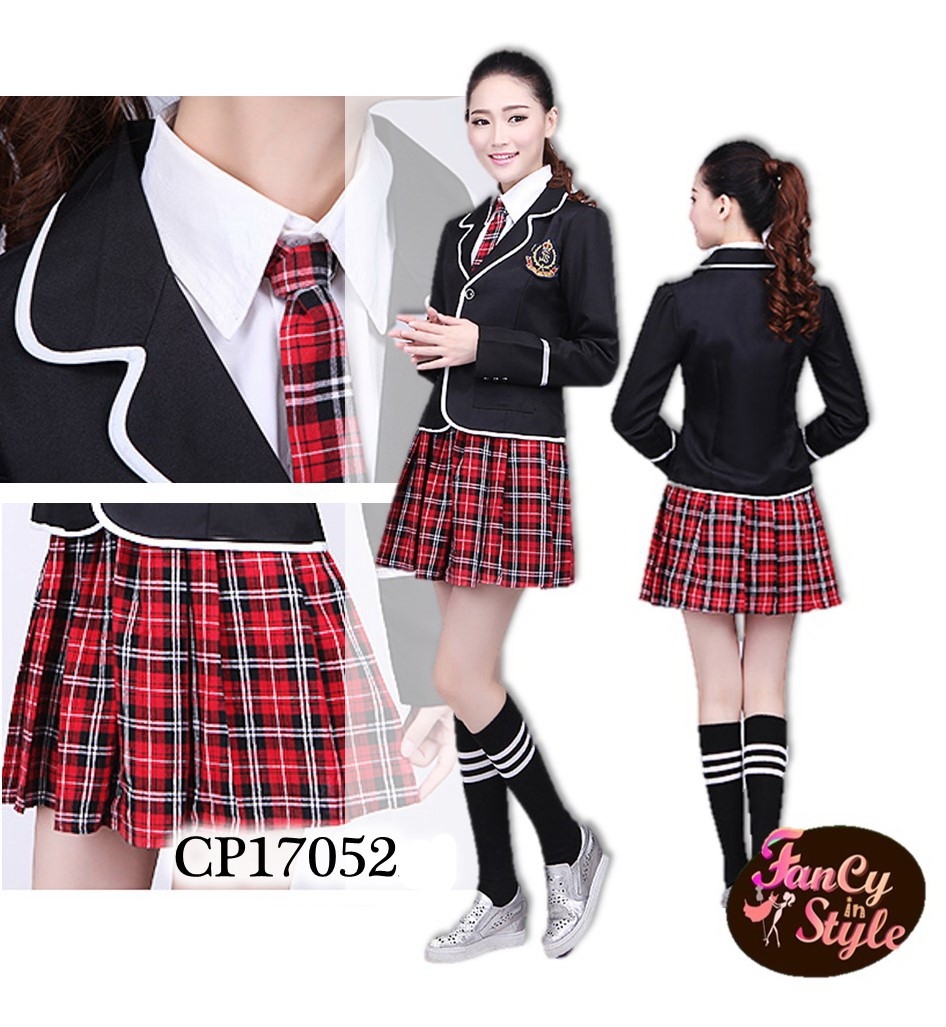 Uniform costume/School Girl costume /ชุดนักเรียนญี่ปุ่นแบบครบเซ็ตกระโปรงล