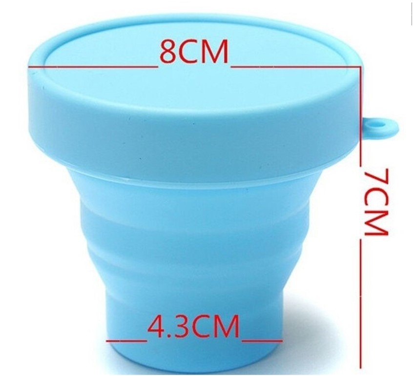 แก้วน้ำซิลิโคนพับได้พร้อมส่ง พกพา หยืดหยุ่นสะดวก สะอาด