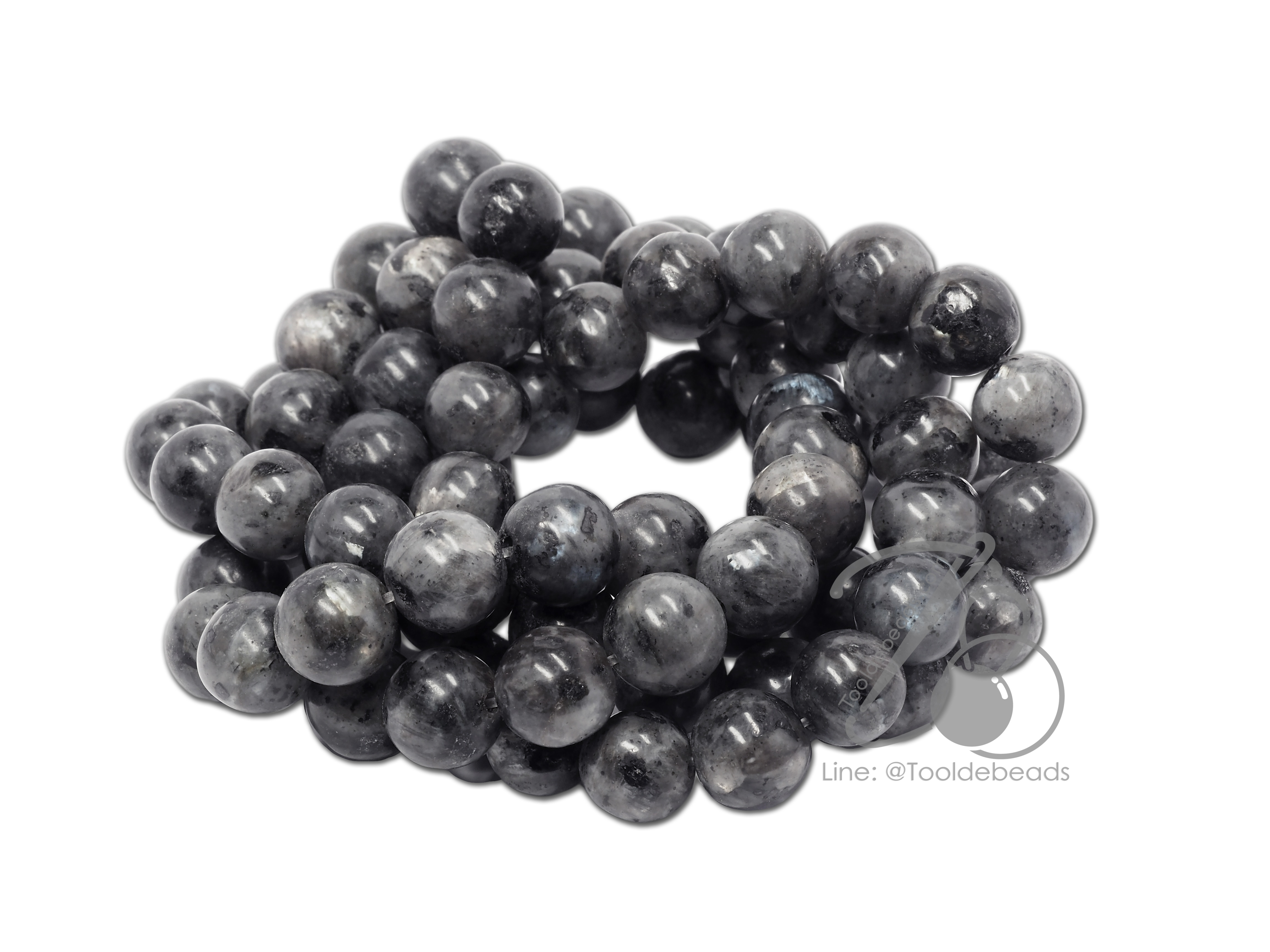 หิน Labradorite 10มม. (38 เม็ด) SKU-09353