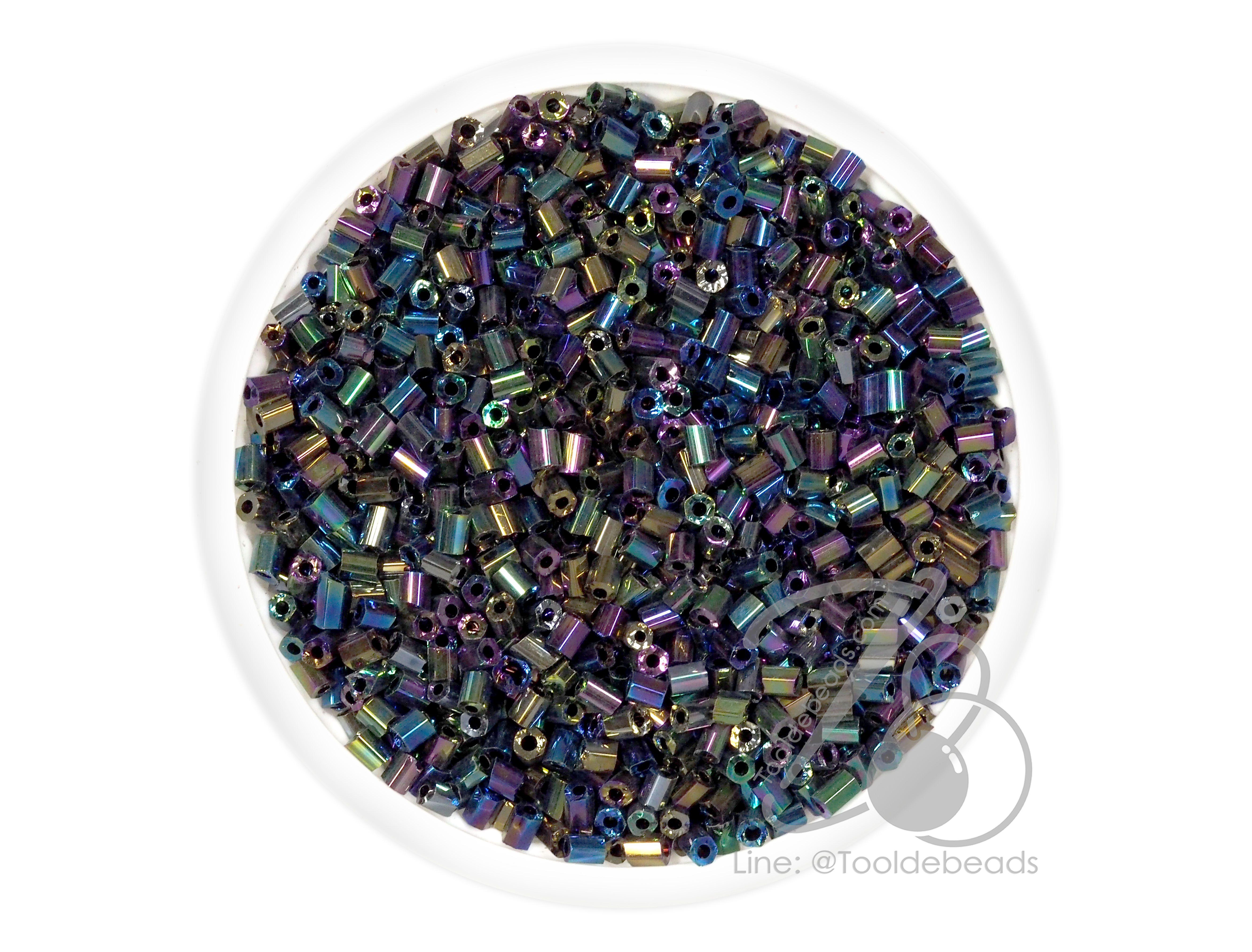 ปล้องสั้น โทนรุ้ง สีดำ (450 กรัม) SKU-03404