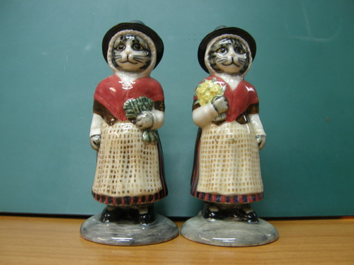 ตุ๊กตาเซอรามิคขวดเกลือ-พริกไทย