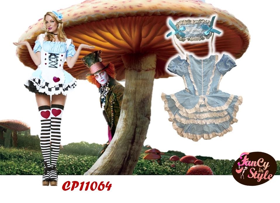 Alice in wonderland/ชุดเมดอลิซอินวันเดอร์แลนด์/ชุดแฟนซีสาวใช้