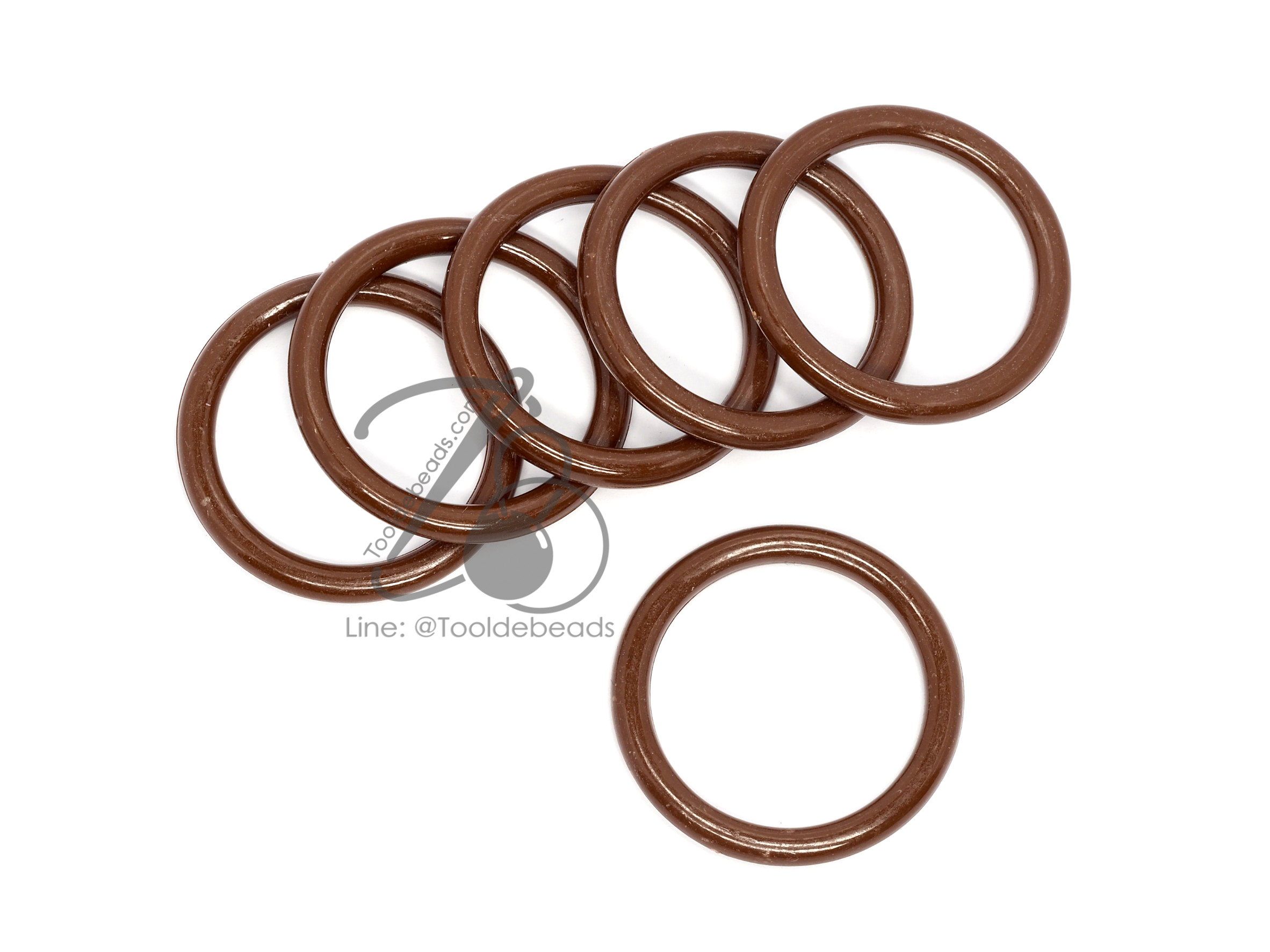 ห่วงพลาสติกโบ๋ 38มม. สีสด (450 กรัม) SKU-13164