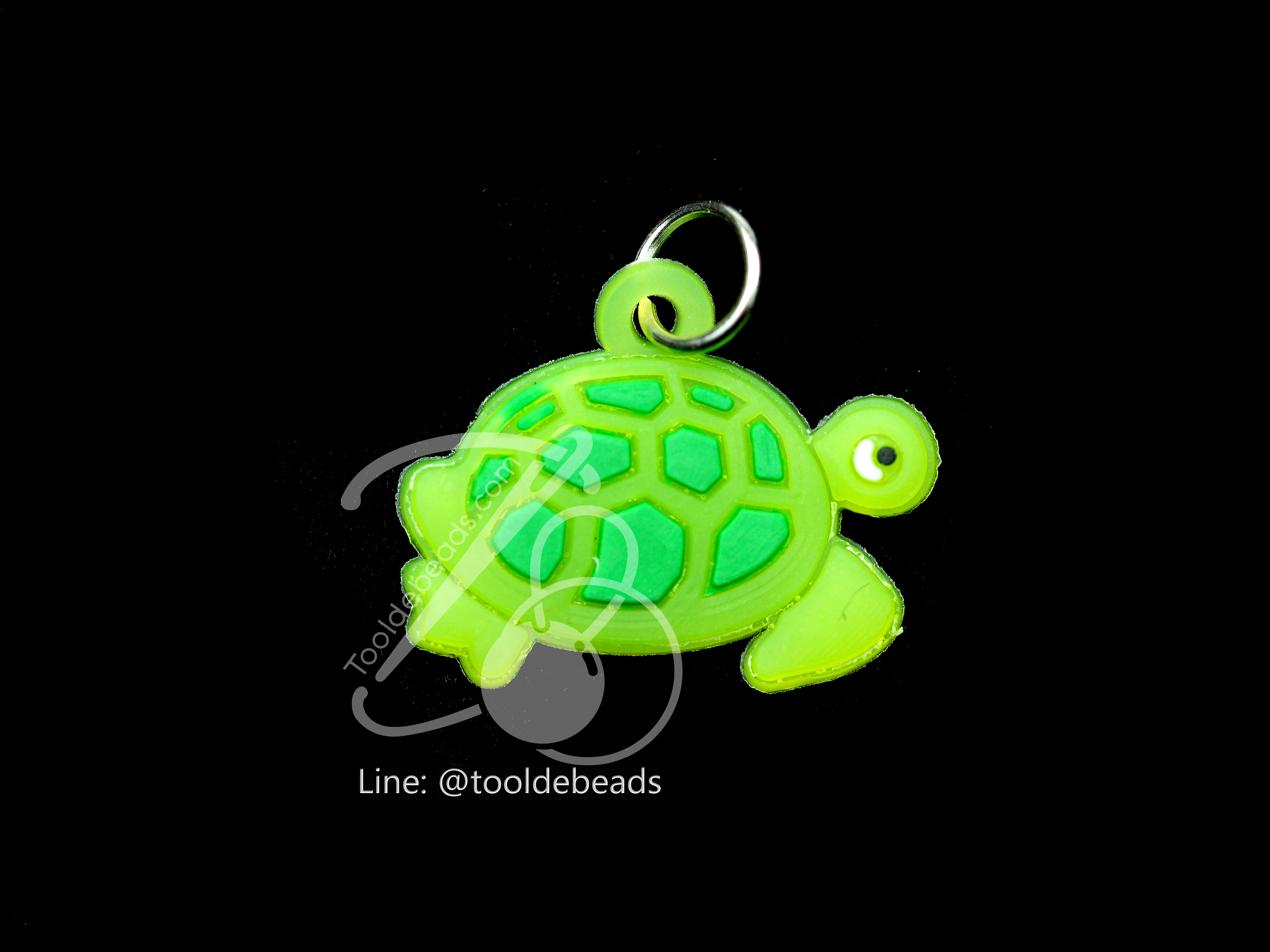 จี้ยาง ลายเต่า (1 ชิ้น) SKU-01291