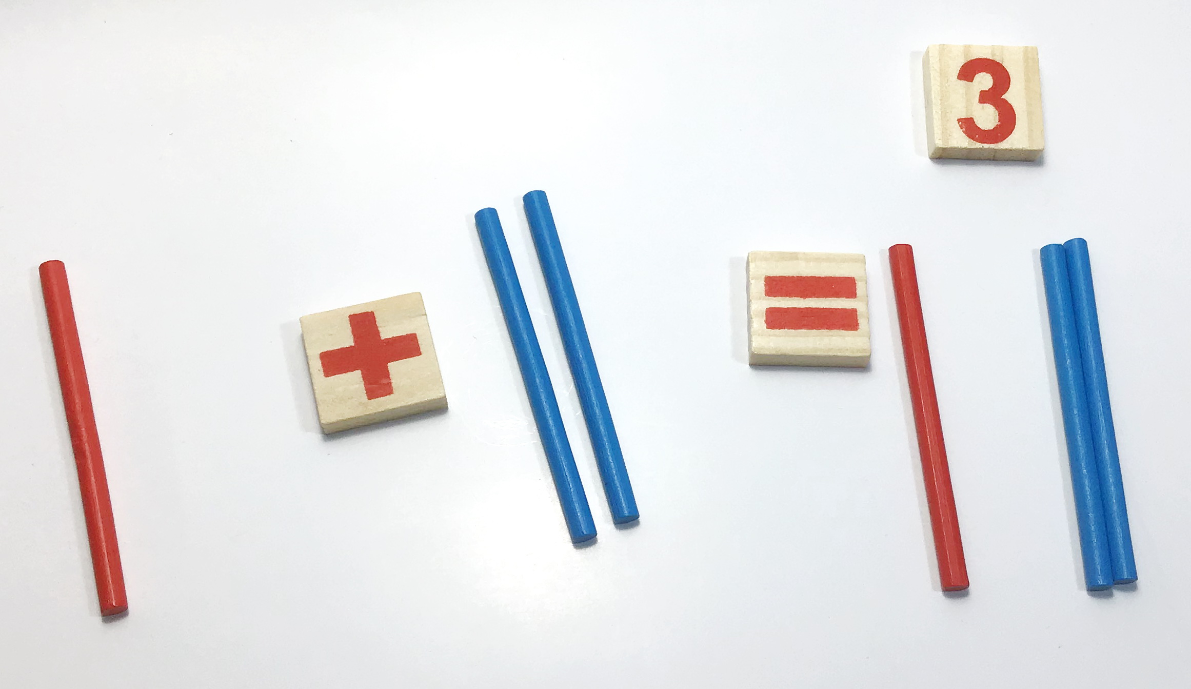 บล็อกไม้คณิตศาสตร์เพื่อการเรียนรู้พร้อมส่งMathematical Intelligence stick