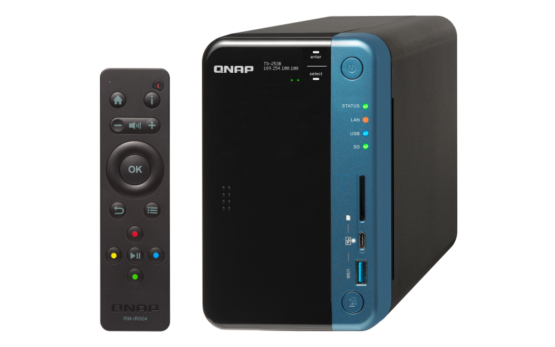 TS-253B-8G QTS-Linux combo quad-core NAS with PCIe port for diversified storage applications