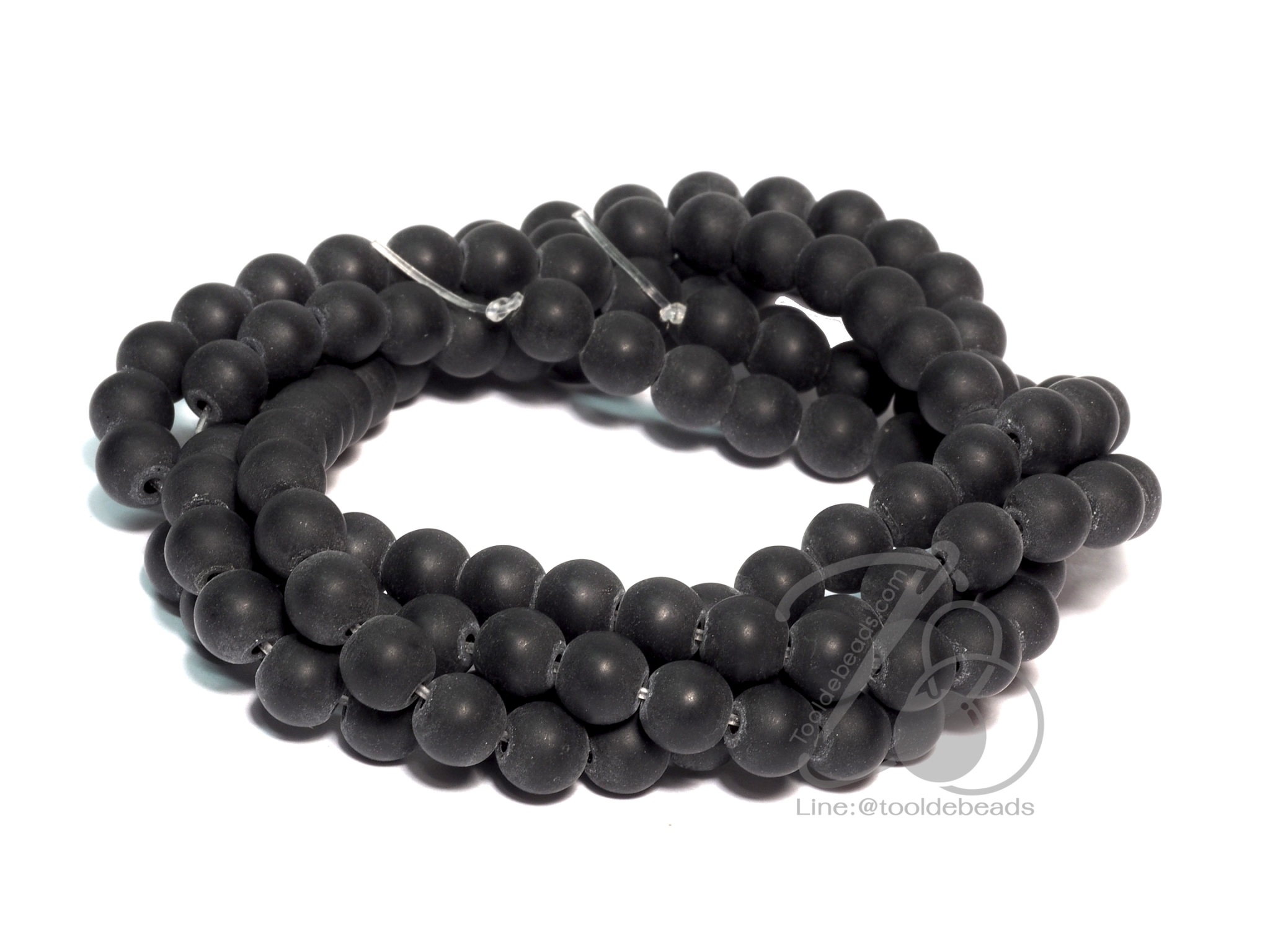 หิน นิลด้าน (onyxl) 6มม. (63 เม็ด) SKU-09345