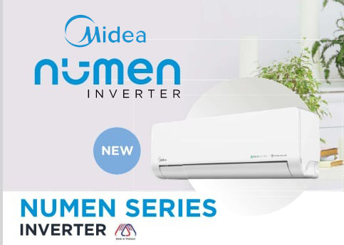 แอร์ Midea NUMEN SERIES Inverter รุ่น MSNE-25CRFN8 (ปี2025)