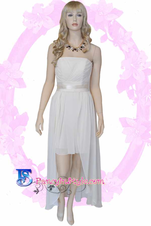 Long Dress ชุดราตรียาวสีครีม/ชุดเดรสยาว/ชุดออกงาน/ชุดไปงานแต่ง