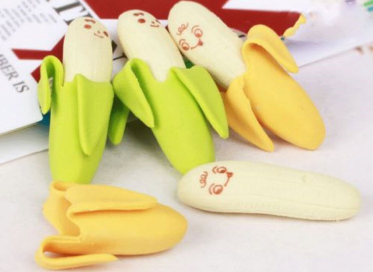 ยางลบแฟนซี กล้วย แพ็คคู่