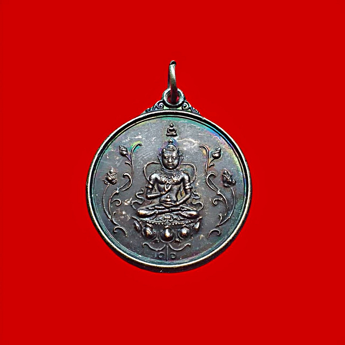 เหรียญพระโพธิสัตว์เจ้าแม่กวนอิมวัดมังกรกมลาวาสเล่งเน่ยยี่จ.กรุงเทพฯท่านเจ้าคุณโพธิ์แจ้งวัดโพธิ์แมนคุณารามปลุกเสก