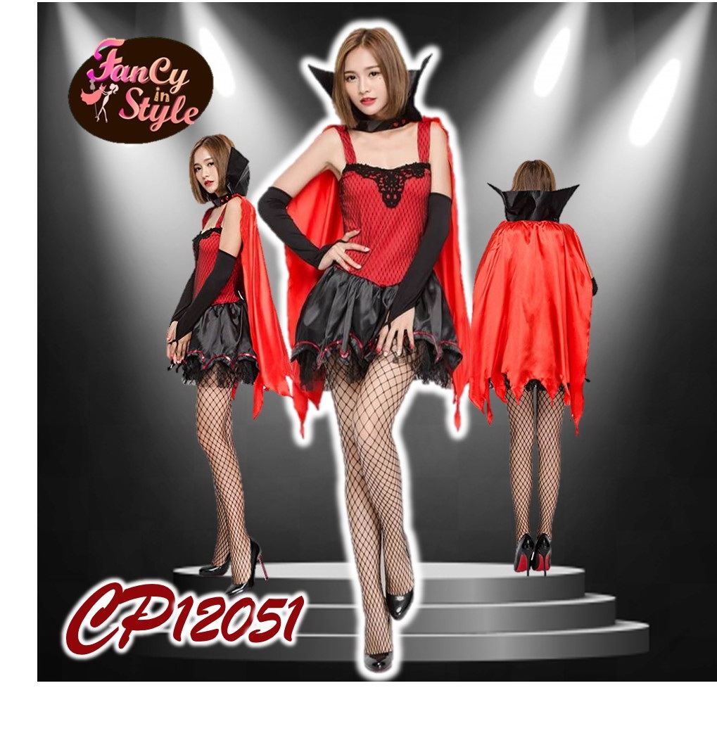 Halloween costume/Vampire Vixen Costume/ ชุดแวมไพร์สาว