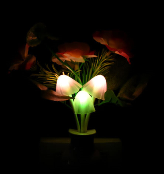 ไฟอัตโนมัติดอกไม้ แสงเปลี่ยนสีเองได้