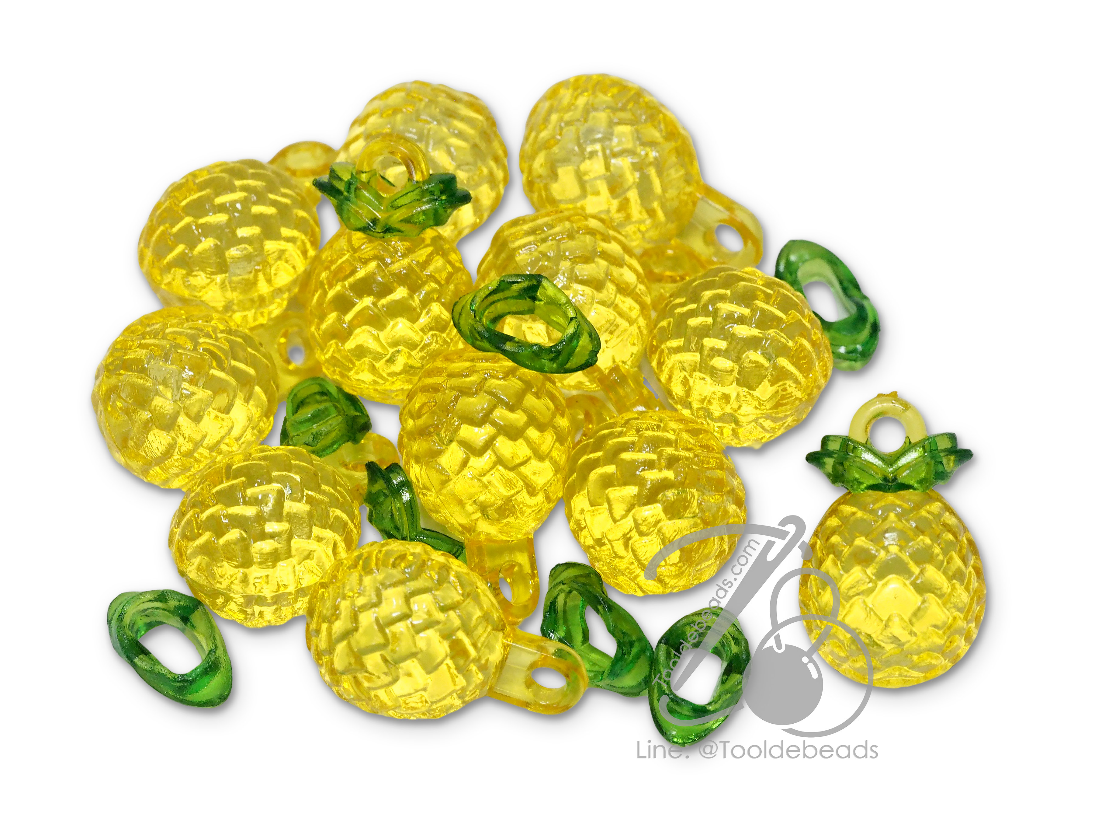 จี้อะคริลิค 20มม. ลายผลไม้ (10 ชิ้น) SKU-15332