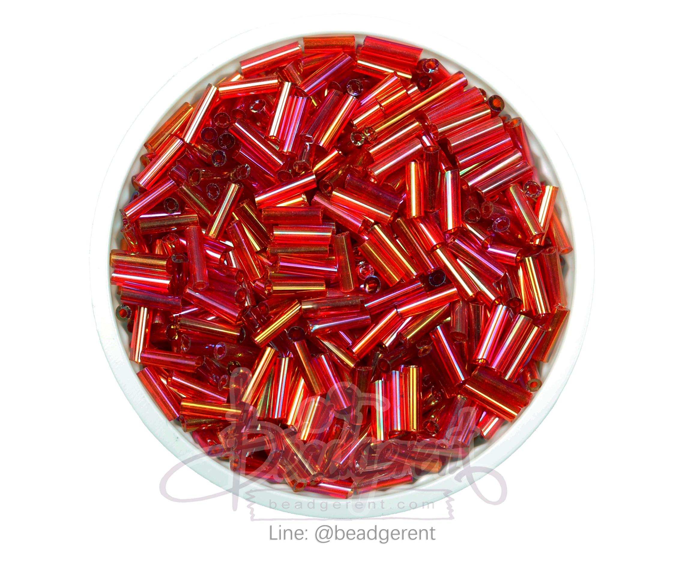 ปล้องยาว โทนรุ้ง สีแดง (15 กรัม) SKU-03565
