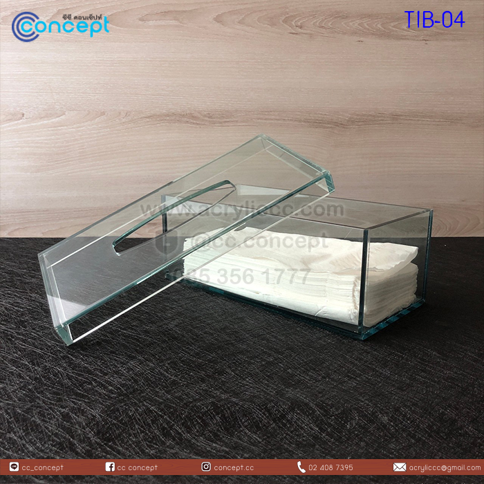 กล่องทิชชู่อะคริลิค (TIB-04)