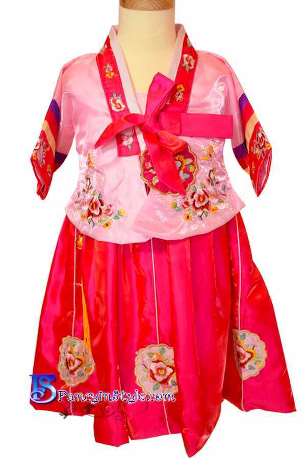 Korea costume ชุดฮันบกสีชมพู