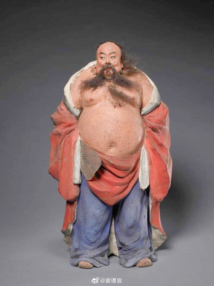 รูปหล่อลอยองค์องค์ฮั่นเจ็งลี้แปดเซียนเนื้อกะไหล่ทอง