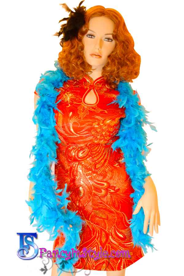 Fancy Feather Boa/ขนเฟอร์แฟนซีสีฟ้าสด