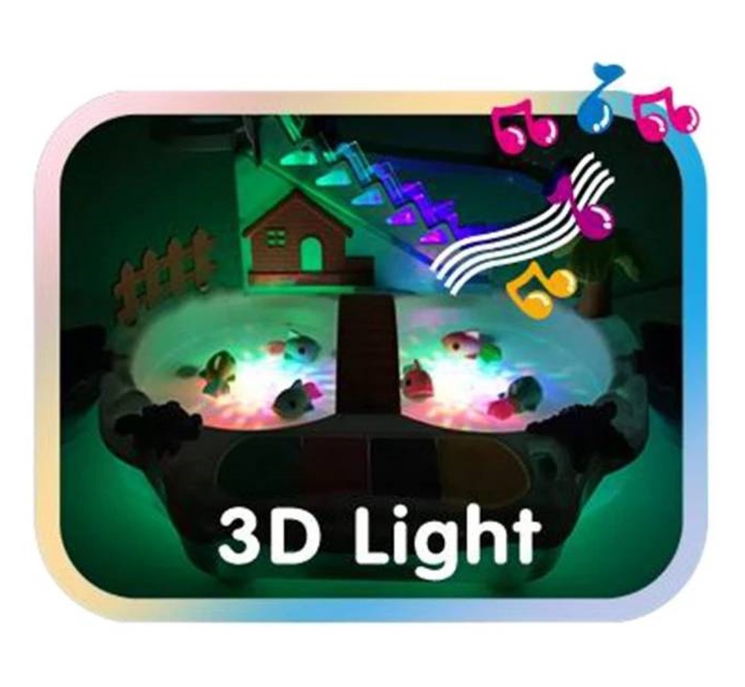 ของเล่นเด็กพร้อมส่งชุดอุปกรณ์ตกปลา DIY ใส่แบตเตอรี่