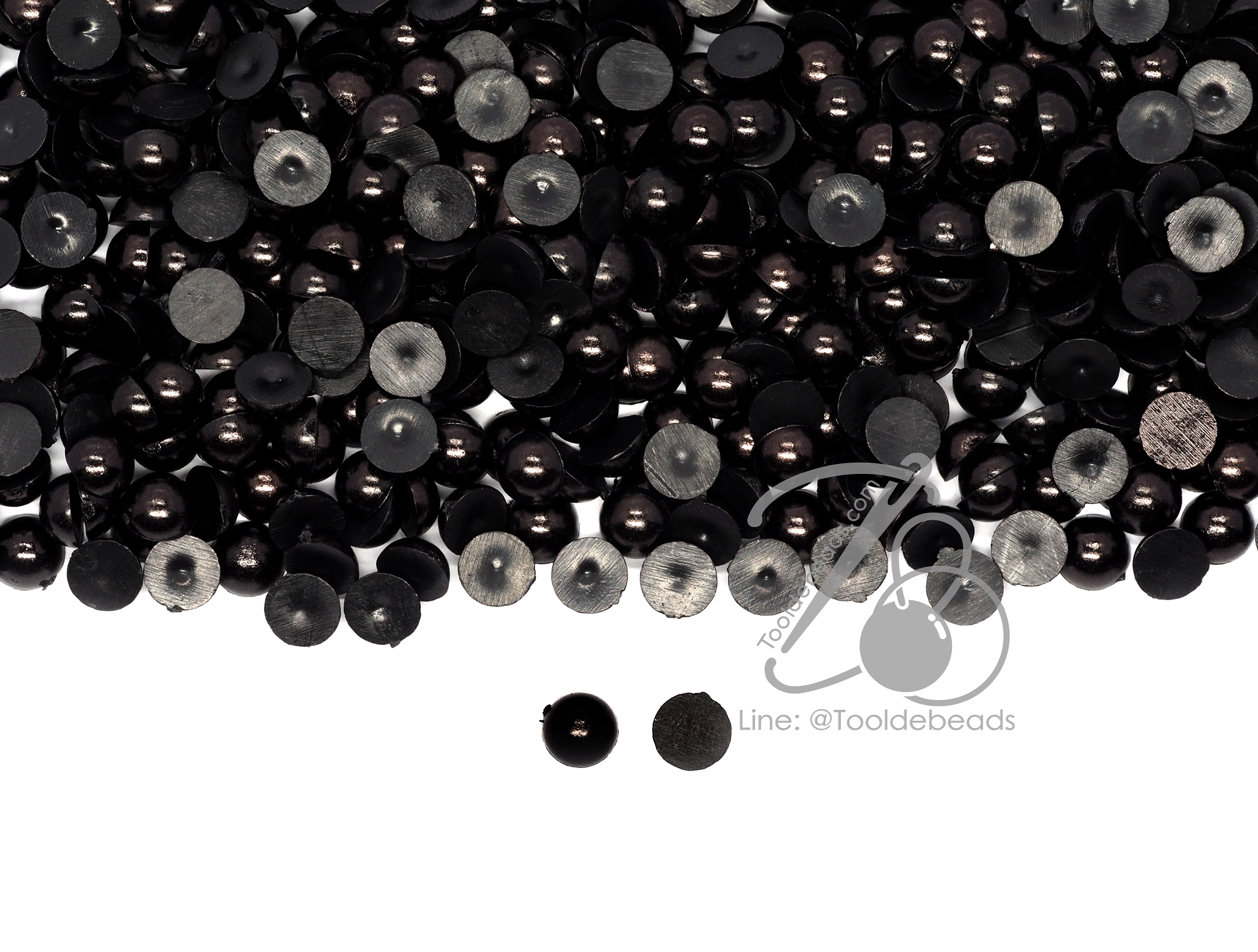 มุกครึ่งซีก สีดำ (15 กรัม) SKU-14785
