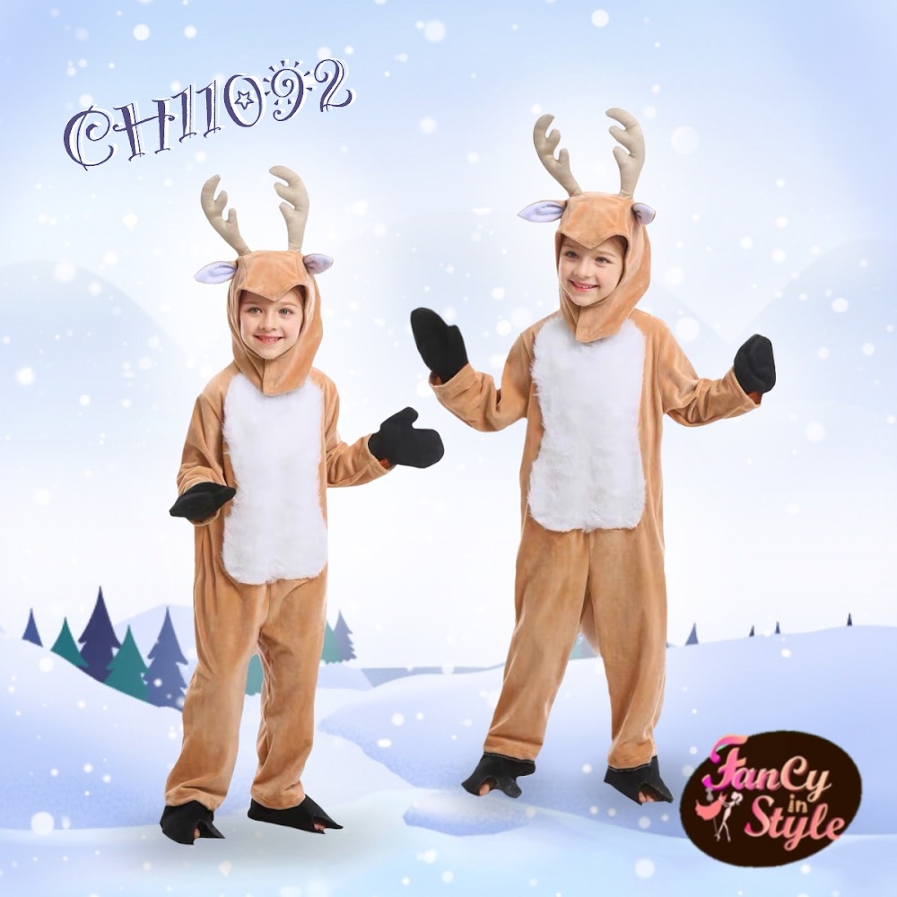 Children Costume/ชุดแฟนซีสำหรับคุณหนู Animal Costume/Kids Reindeer Costume/ชุดแฟนซีสัตว์/ชุดกวางเรนเดียร์สำหรับเด็ก