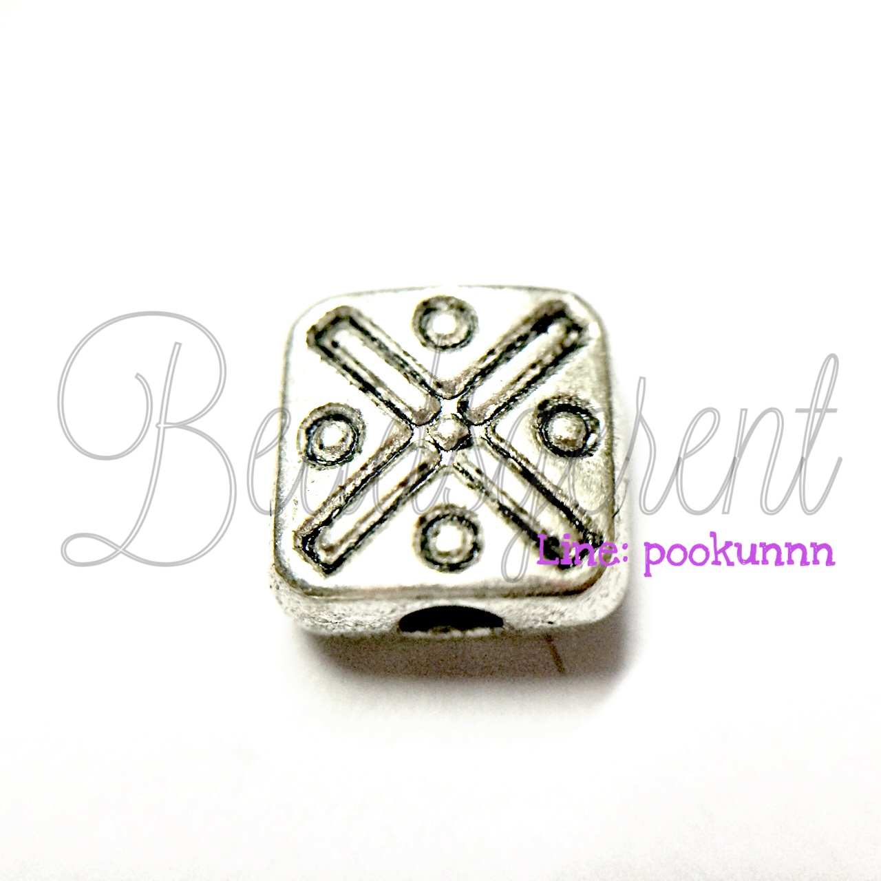 ลูกปัดโรเดียม 12 6มม. (1 ชิ้น) SKU-03291