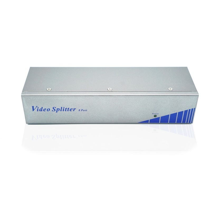 VGA VIDEO SPLITTER 8-PORT ENHANCED VIDEO BANDWIDTH, CASCADABLE
