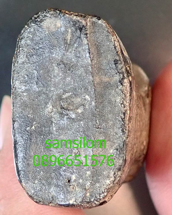 หลวงพ่อทองสุข วัดสะพานสูง นนทบุรี พระปิดตาพิมพ์พิเศษ ยุคต้น ชุบรักเก่า