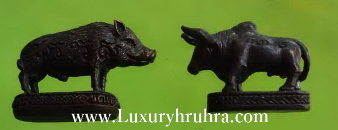 หมูป่าและวัวธนูรุ่นหนึ่งหลวงพ่อโทนวัดเขาน้อยคีรีวันอ.บ้านบึงจ.ชลบุรี