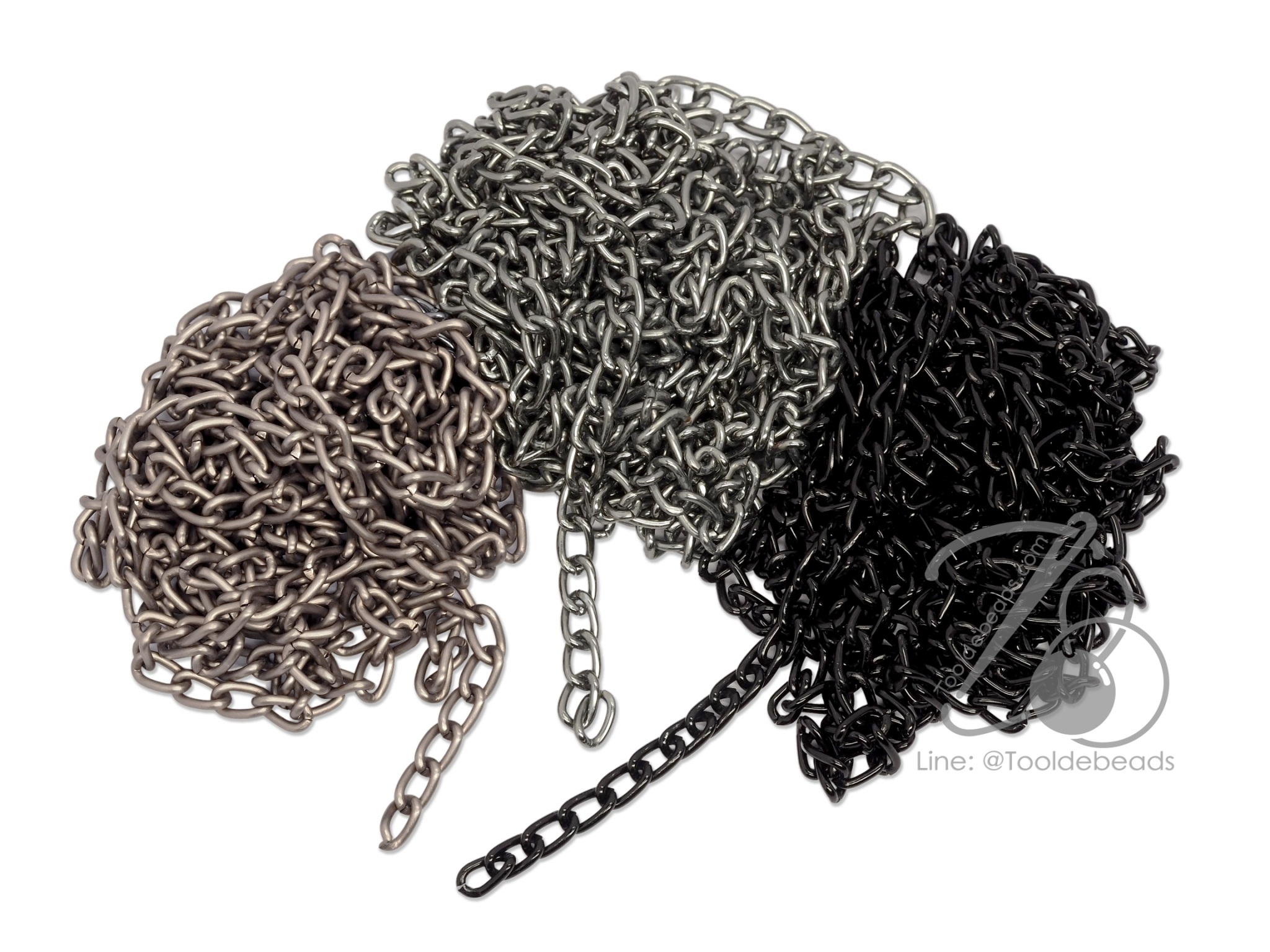 โซ่ประดับ เนื้อพลาสติก 4*6มม. (4 หลา) SKU-10704