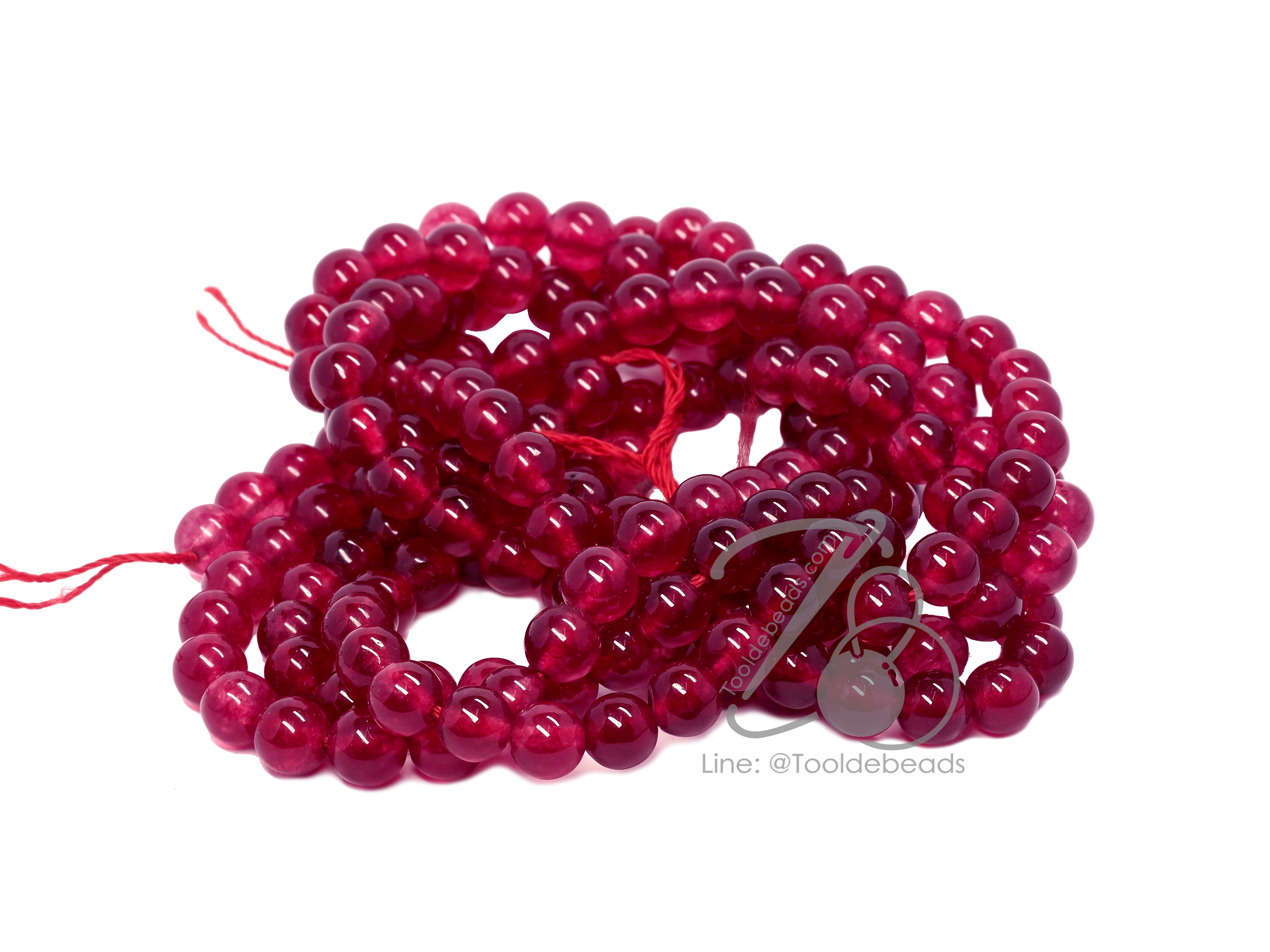 หิน ruby 6มม. (50 เม็ด) SKU-09942